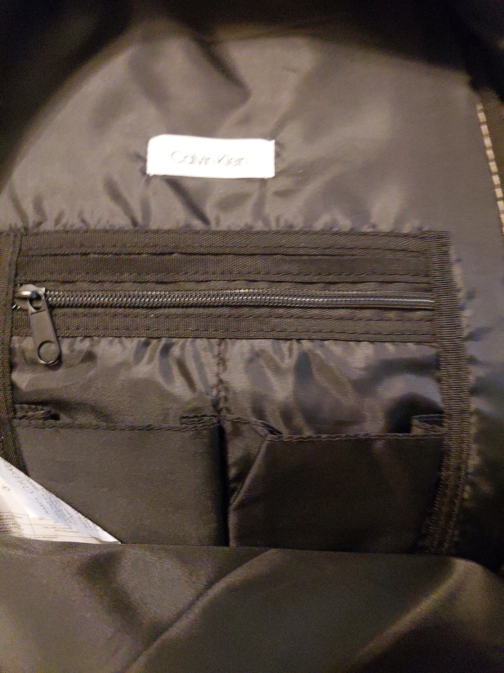 Calvin Klein Gold Logo-Print Backpack
